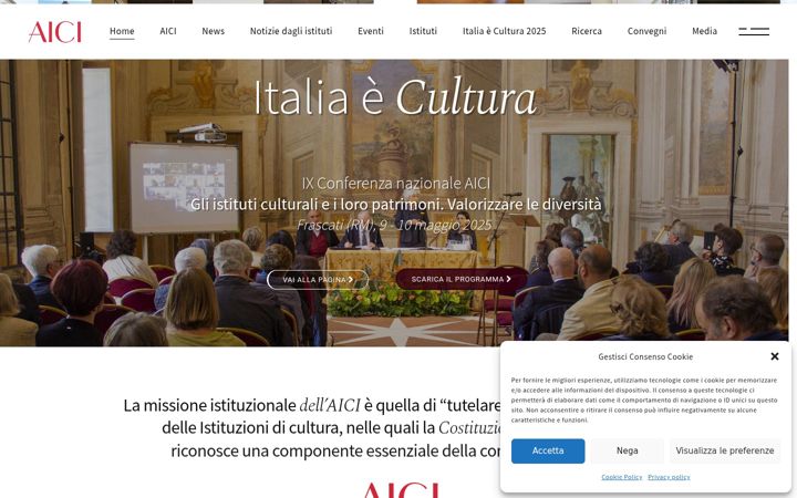 Screenshot of aici.it