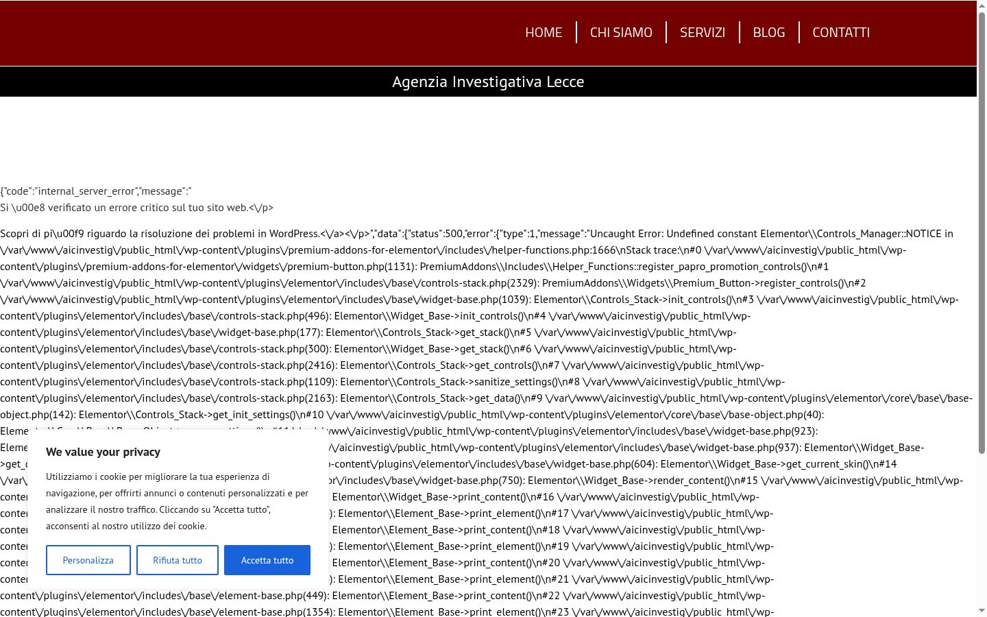 Screenshot des Einwilligungsbanners vor jeglicher Interaktion