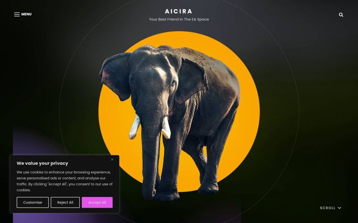 Screenshot of aicira.com