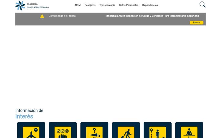 Screenshot ta' aicm.com.mx