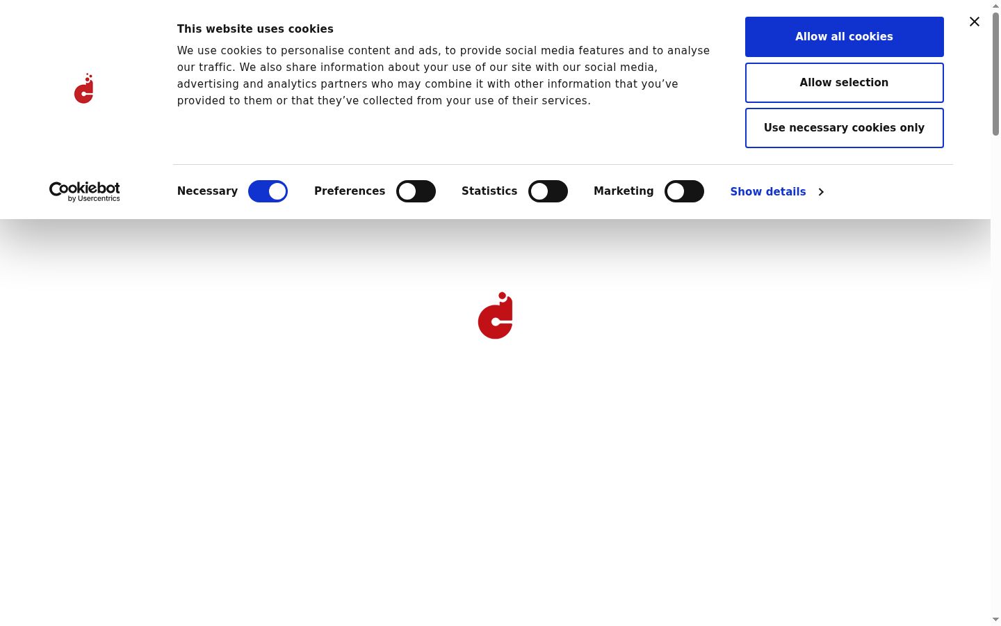 Screenshot tal-banner tal-kunsens muri qabel kwalunkwe interazzjoni