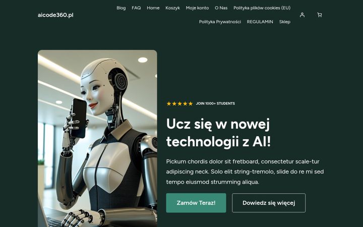 Screenshot of aicode360.pl