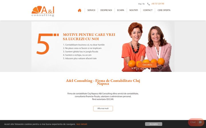 Screenshot of aiconsulting.ro