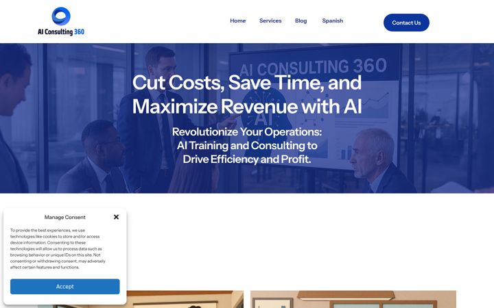 Skærmbillede af aiconsulting360.com