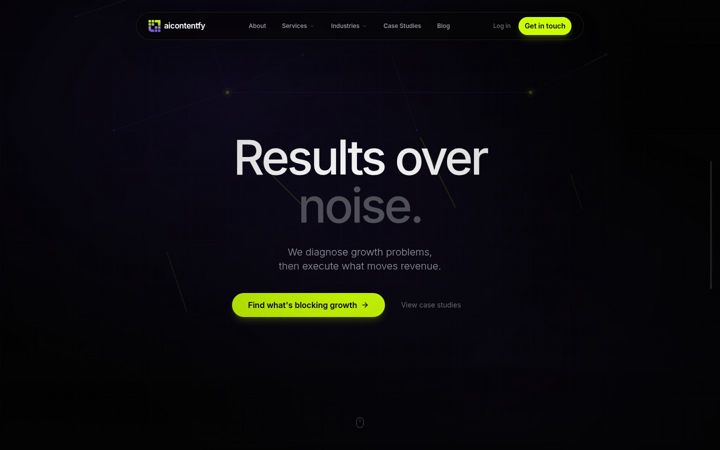 Screenshot of aicontentfy.com