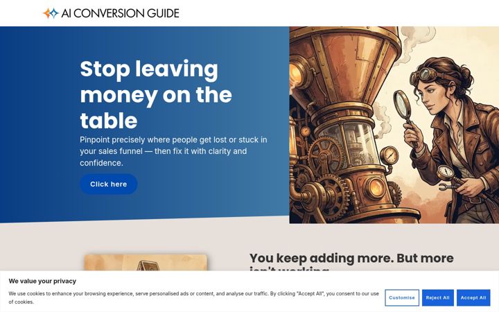 Screenshot of aiconversionguide.com