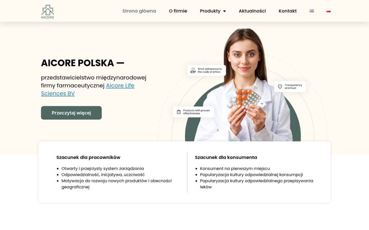 Screenshot of aicore.pl