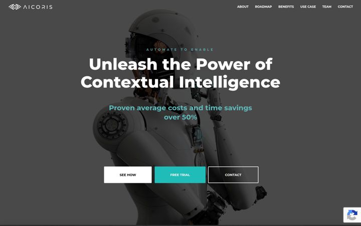 Screenshot of aicoris.com