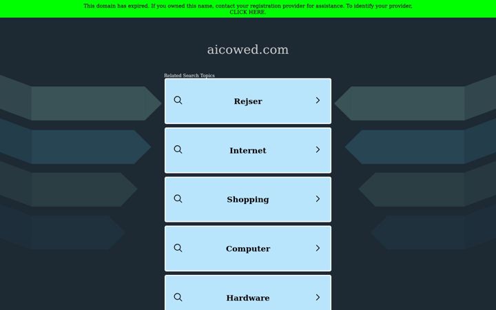 Screenshot of aicowed.com
