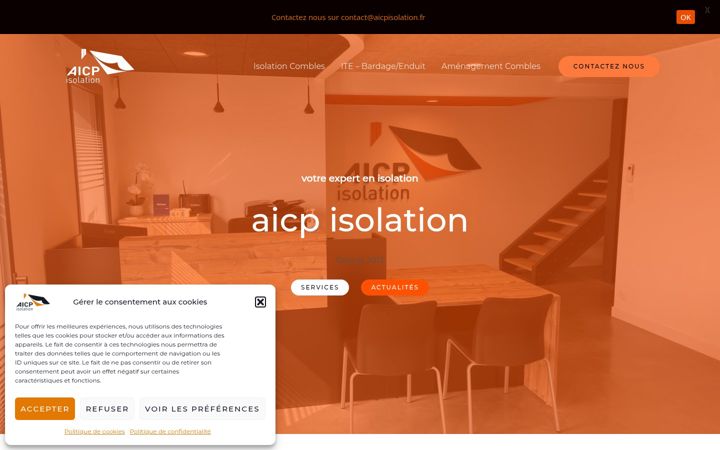 Екранна снимка на aicpisolation.fr