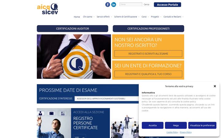 Screenshot of aicqsicev.it