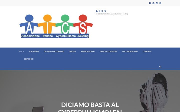 Screenshot of aics-cyberbullismo.it