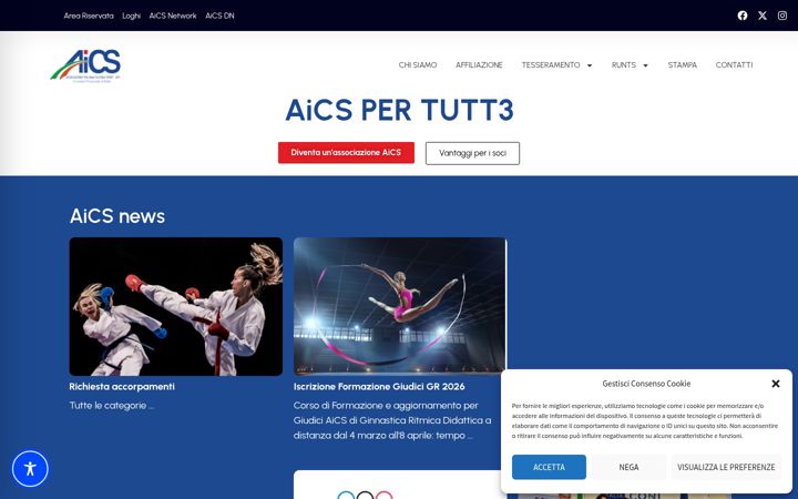 Екранна снимка на aicsbiella.it