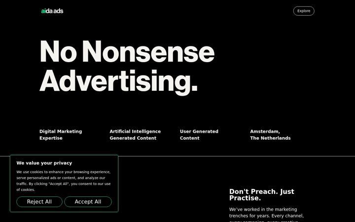 Screenshot of aida-ads.com