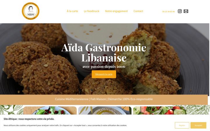 Screenshot von aida-gastronomie.fr