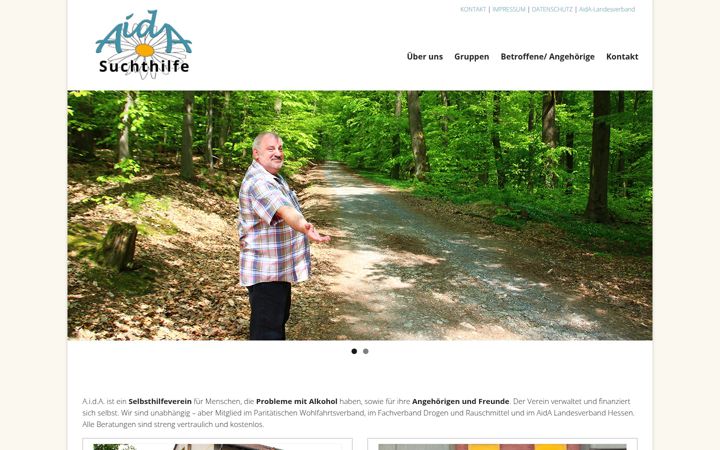 Screenshot of aida-selbsthilfe.de
