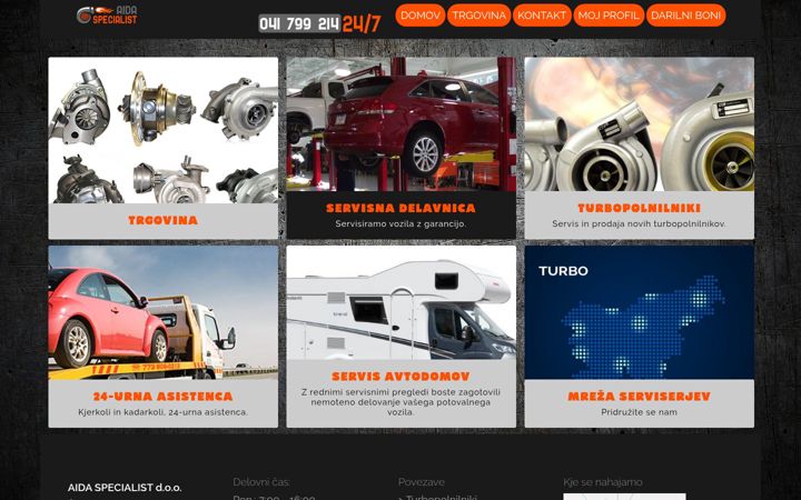 Screenshot of aida-specialist.si