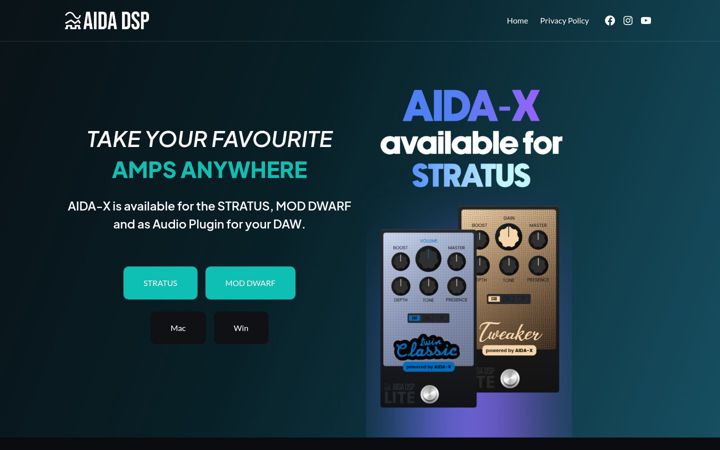 Screenshot of aida-x.cc