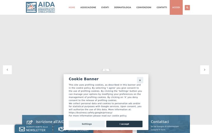 Screenshot of aida.it