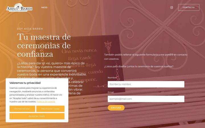 Screenshot of aidabareh.com