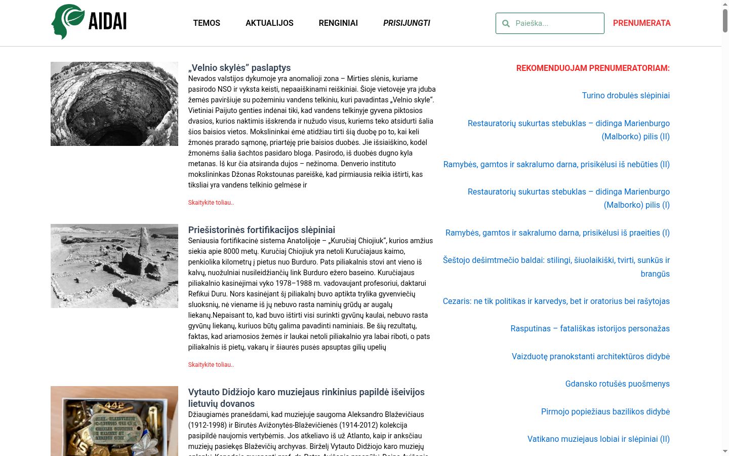 Sutikimo reklamjuostės, rodytos prieš bet kokią sąveiką, ekrano kopija