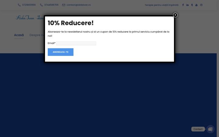 Screenshot of aidaivan.ro