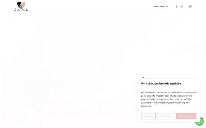 Screenshot of aidanails.ch