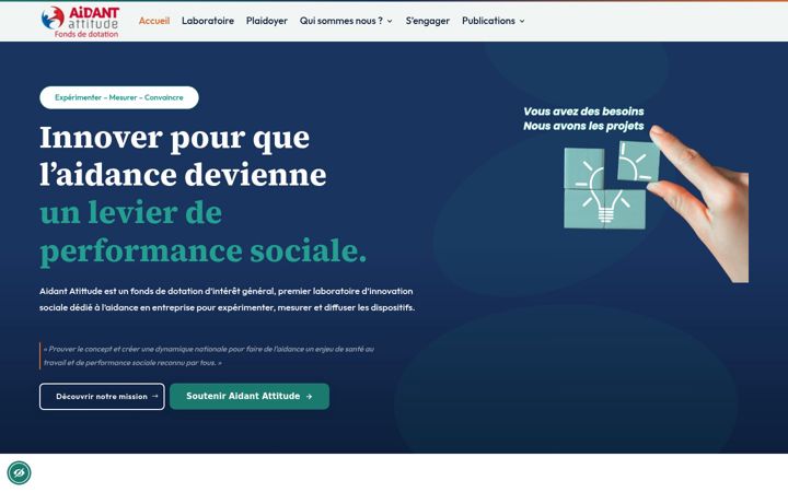 Screenshot of aidantattitude.fr