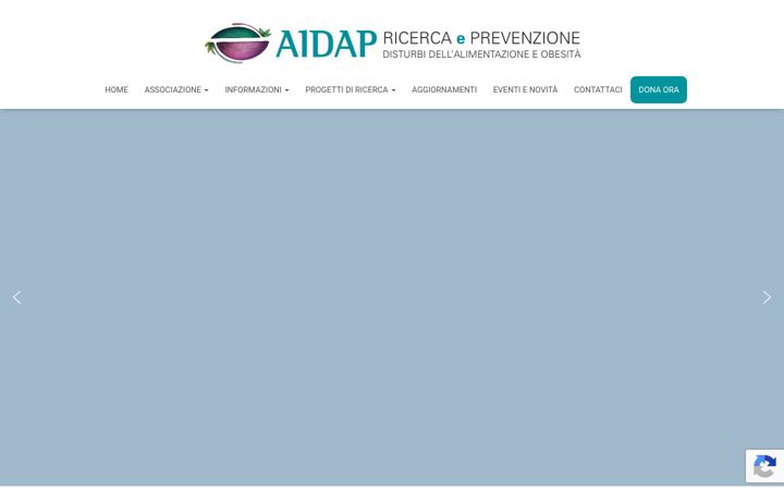 Screenshot of aidapricercaeprevenzione.org