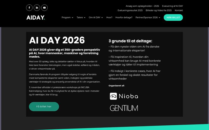 Screenshot of aiday.dk