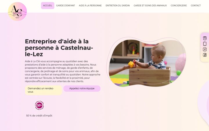 Screenshot of aide-alacle.fr