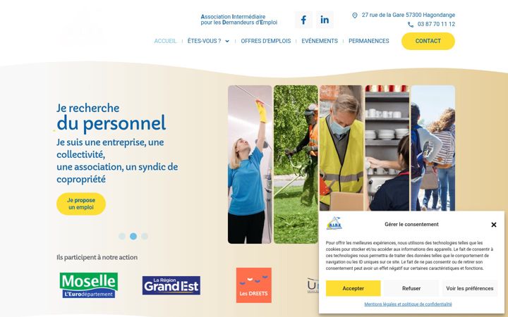 Screenshot του aide57.com