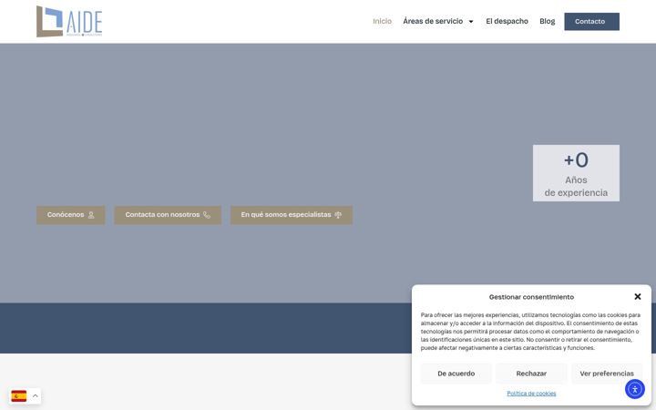 Screenshot του aideabogados.com