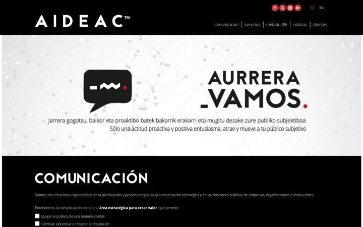 Screenshot of aideac.com