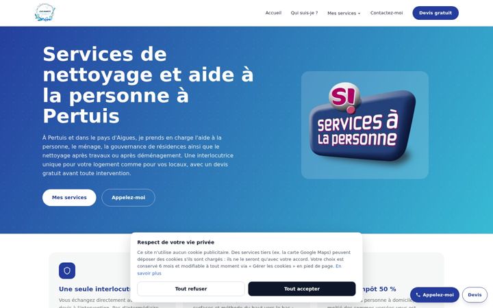 Screenshot of aideadomicile-pertuis.fr
