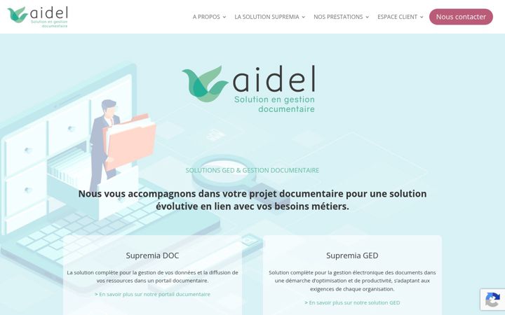 Captura de pantalla de aidel.com