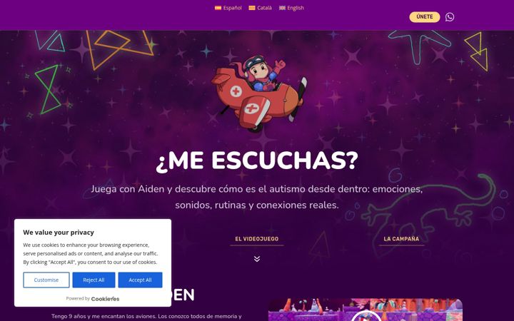 Screenshot of aidensworld.org