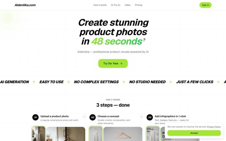 Screenshot of aidentika.com
