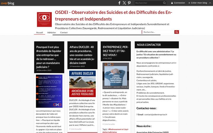 Screenshot ta' aidentreprise.fr