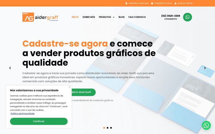 Screenshot of aidergraff.com.br