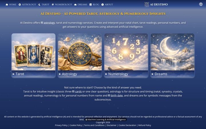 Screenshot of aidestino.com
