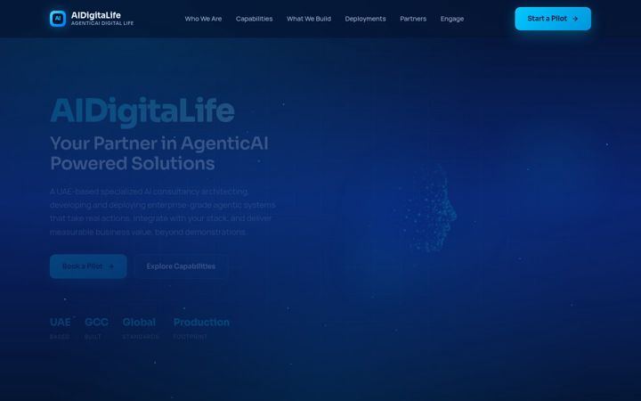 Screenshot of aidigitalife.com
