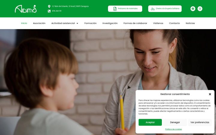 Snimka zaslona za aidimo.org