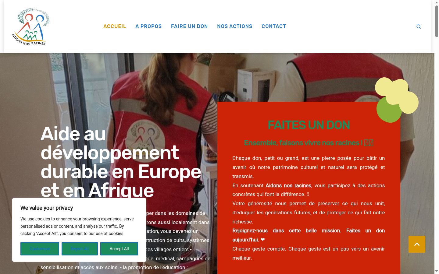 Screenshot tal-banner tal-kunsens muri qabel kwalunkwe interazzjoni
