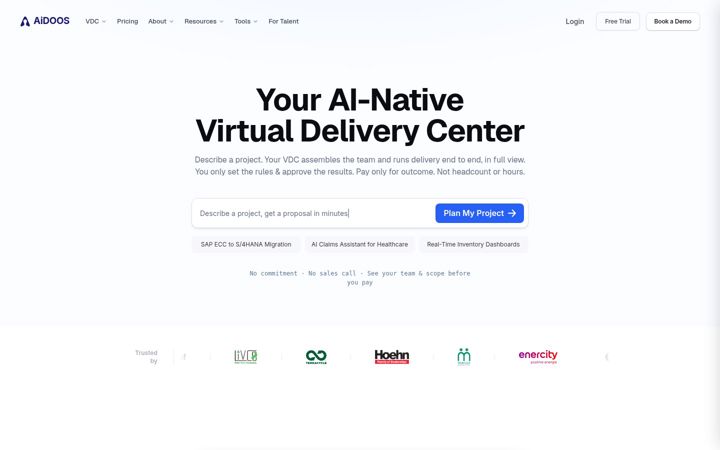 Screenshot of aidoos.com