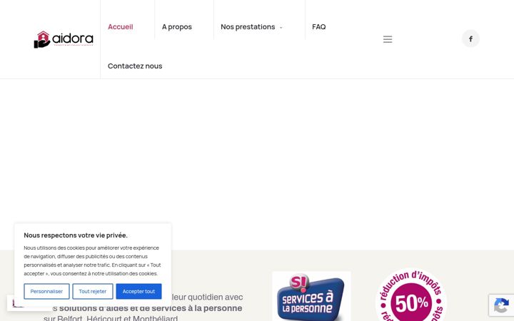 Screenshot ta' aidora.fr
