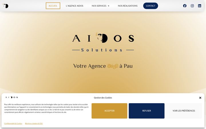 Screenshot von aidos-solutions.fr