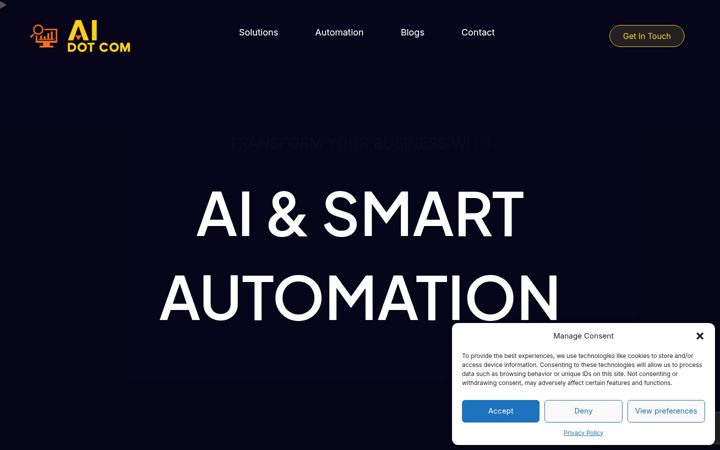 Screenshot of aidotcom.co.za