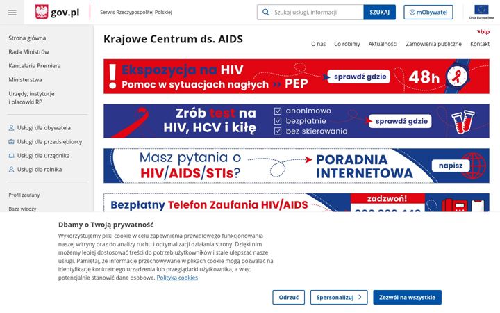Screenshot of aids.gov.pl