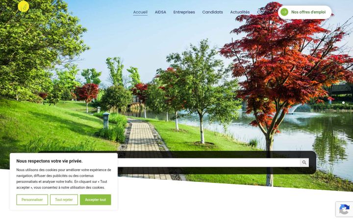 Screenshot of aidsa.fr